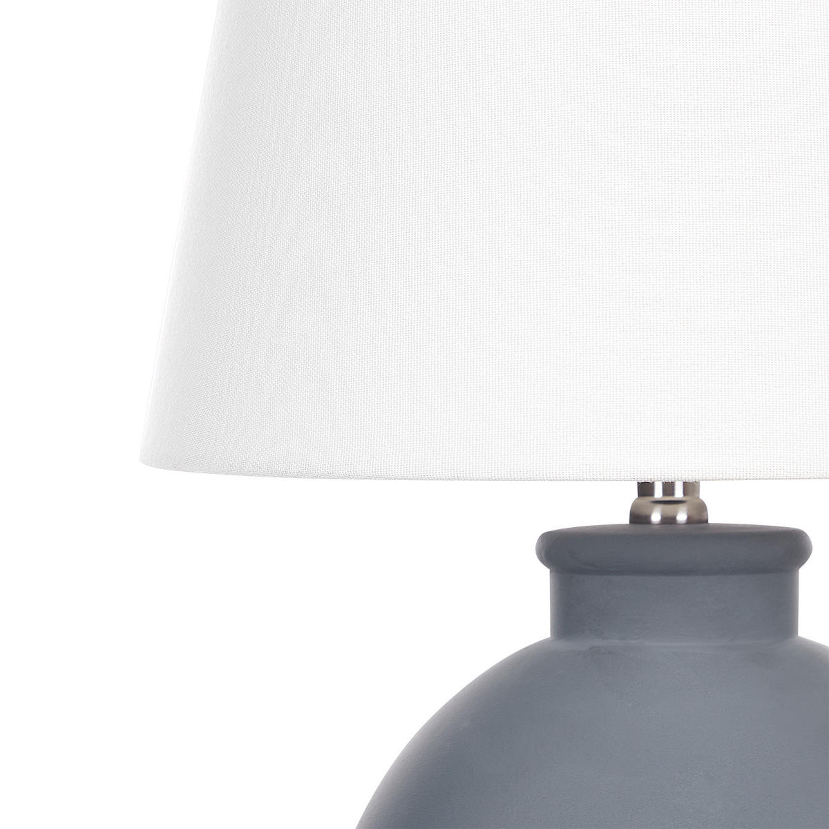 TISCHLAMPE Arcos 33/33/55 cm - Grau, Keramik (33/33/55cm) - Beliani
