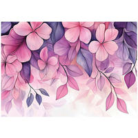FOTOTAPETE Blumen Rosa Wohnzimmer Vlies Tapete 350x250 - Multicolor, Papier (350/250cm) - Wallarena