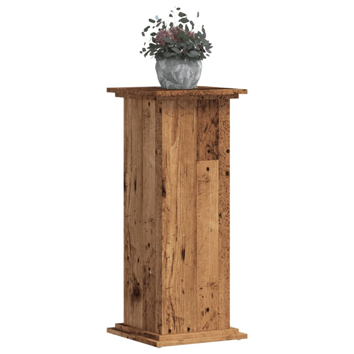 PFLANZENSTÄNDER Altholz-Optik 33/33/80 Cm Holzwerkstoff - Braun, Holzwerkstoff (33/80/33cm) - vidaXL