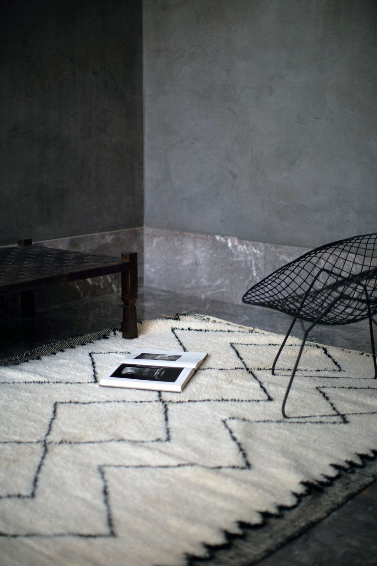 BERBERTEPPICH marokkanisch schwarz weiß Riad beige - Beige, Naturmaterialien (250/350cm) - AFK Living