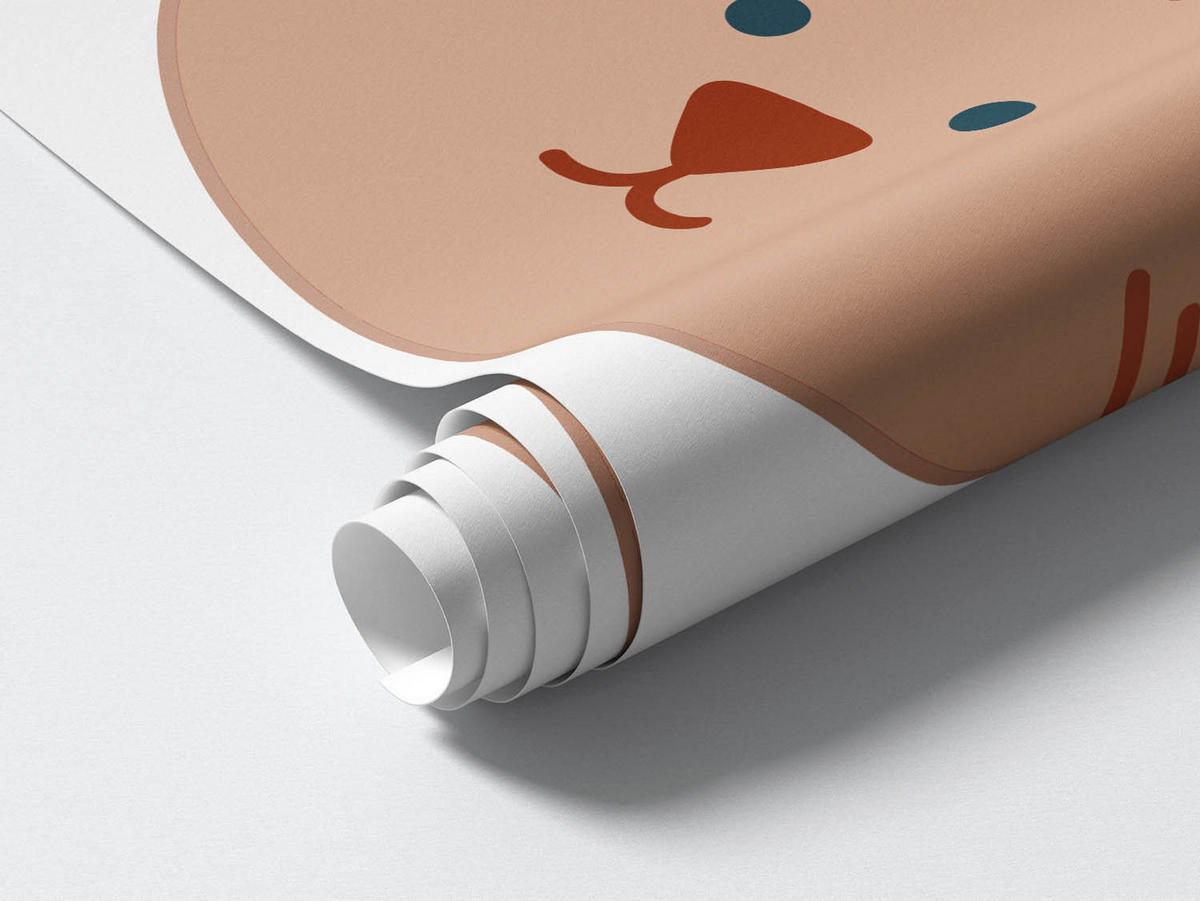 WANDAUFKLEBER 100x162cm - Illustration von Waldtieren - Multicolor, Kunststoff (100/162/0.1cm) - Wallfluent