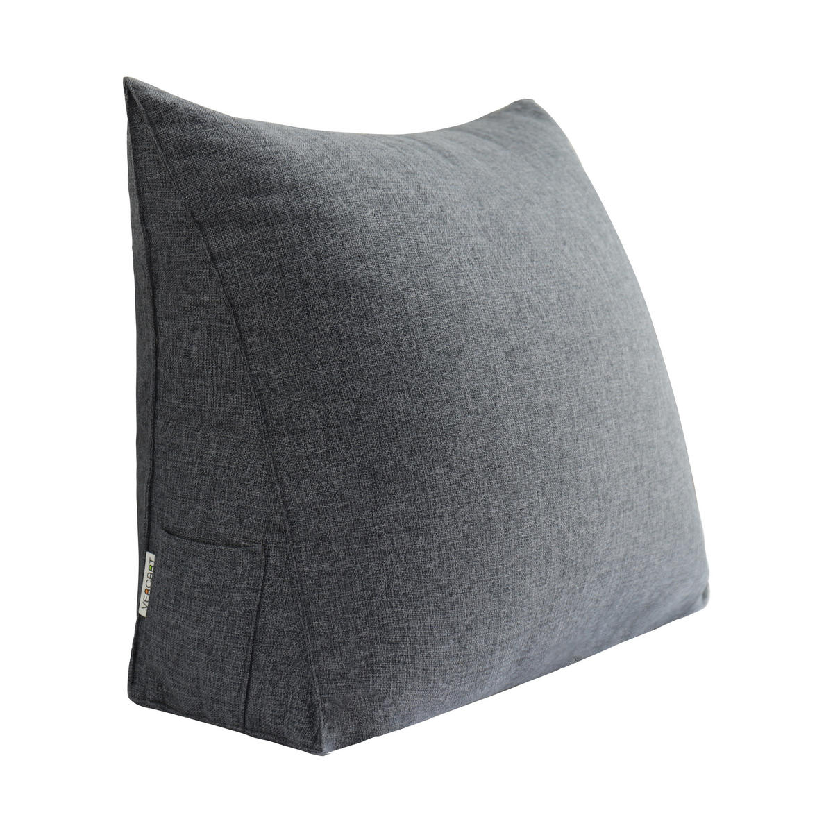 KEILKISSEN Leinenmischung Grau 45 cm - Grau, Textil (35/45cm) - Vercart