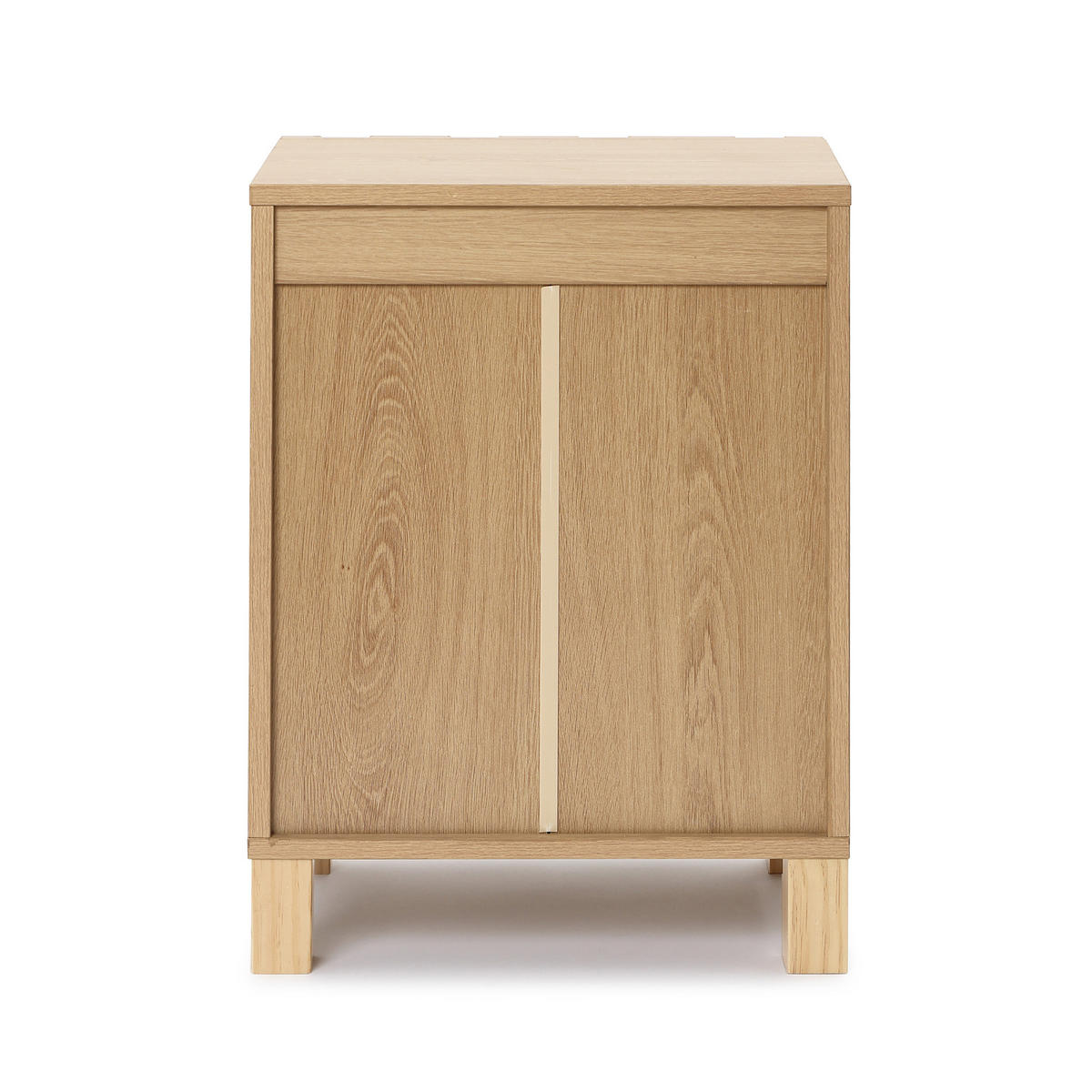 NACHTTISCH Modern mit 2 Schubladen, Eichenfarben, Spanplatte | B40 x T30 x H55 cm - Eichefarben, Holz (40/55/30cm) - Hometopia