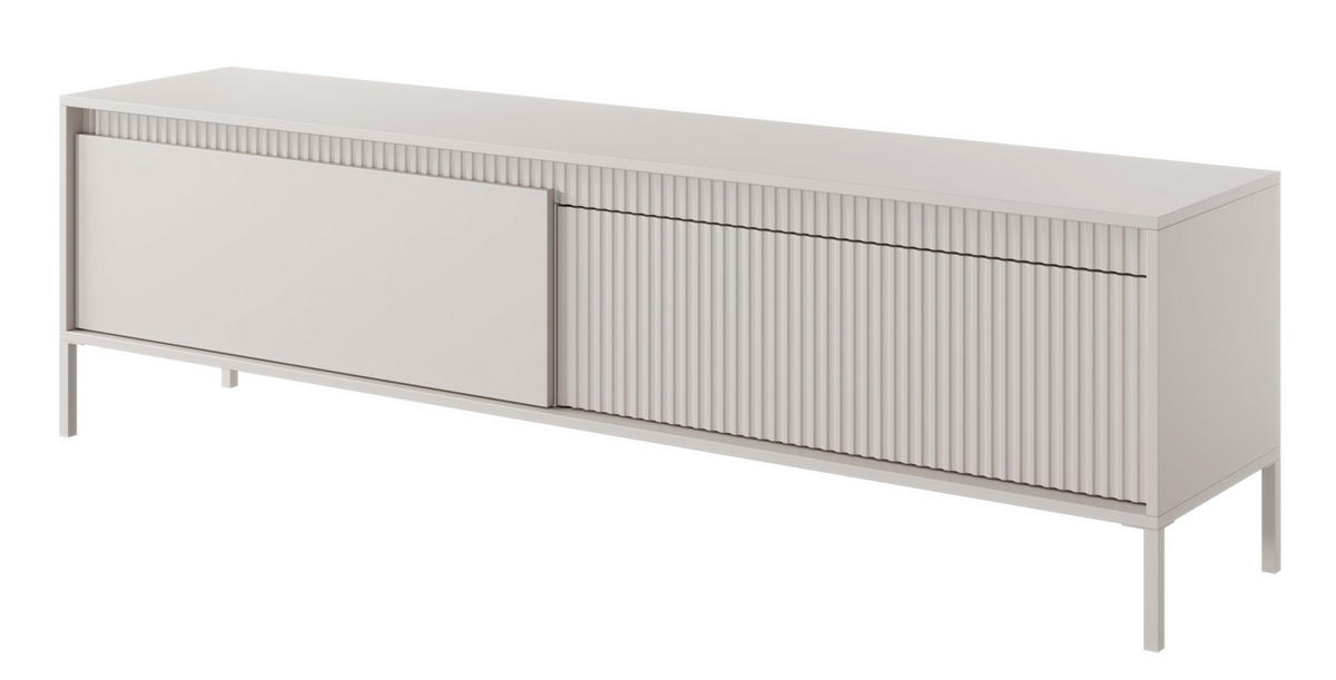 TV-SCHRANK Falsetto Beige 187 cm - Beige, Holzwerkstoff (187.1/53.4/39.5cm) - Selsey