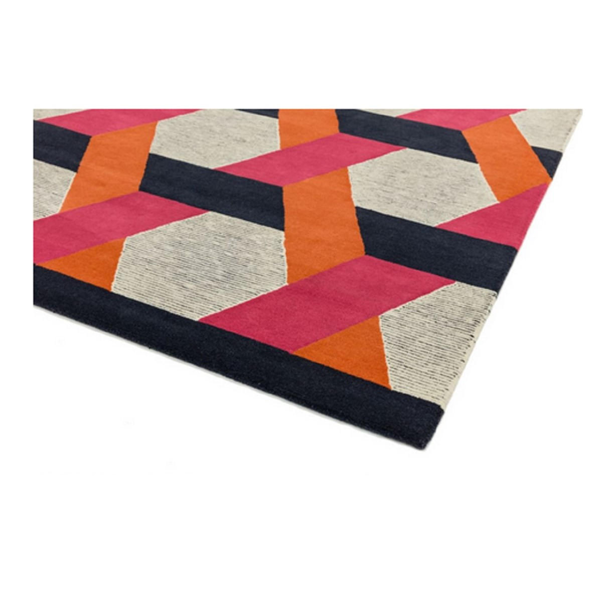 TEPPICH Flachgewebter für Wohn- und Schlafzimmer CAMPTON Orange 160 x 230 cm - Orange, Naturmaterialien (160/230cm) - Novatrend