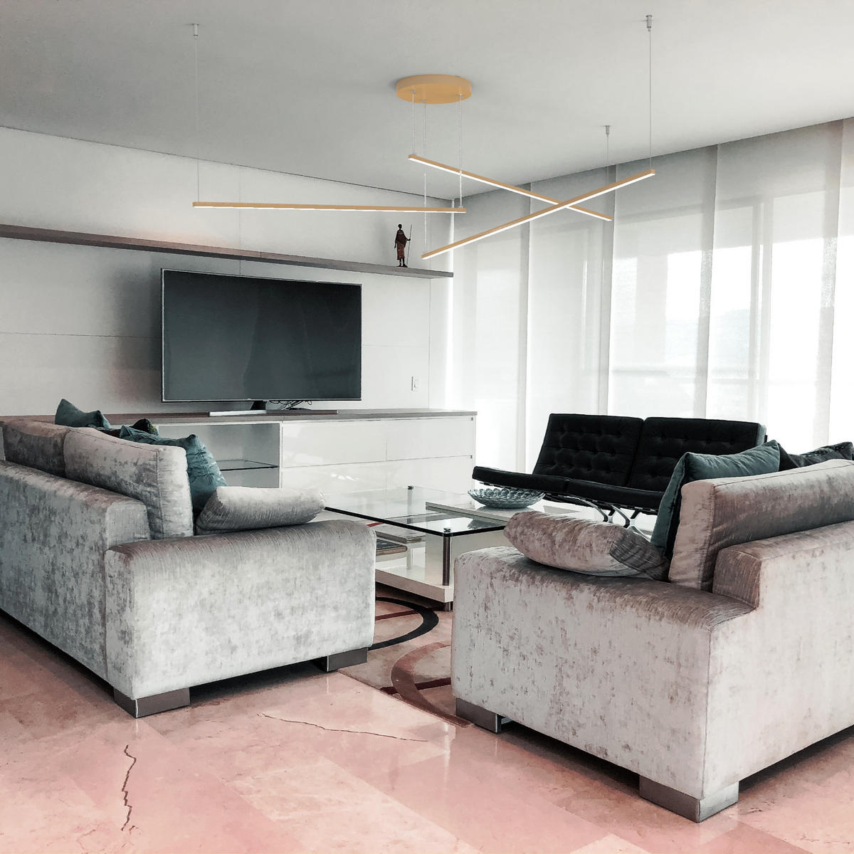 LED-HÄNGELEUCHTE - Goldfarben, Metall (2/100/2cm) - Lumicom