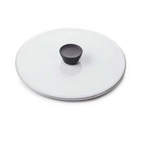 DECKEL FÜR KASSEROLLE CARACTERE 12 cm Kumuluswolke - Weiß, Keramik (12/12/1.8cm) - Revol Porcelaine France