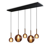 HÄNGELEUCHTE Belluna Braun - Braun, Glas (24/24/45cm) - s.luce