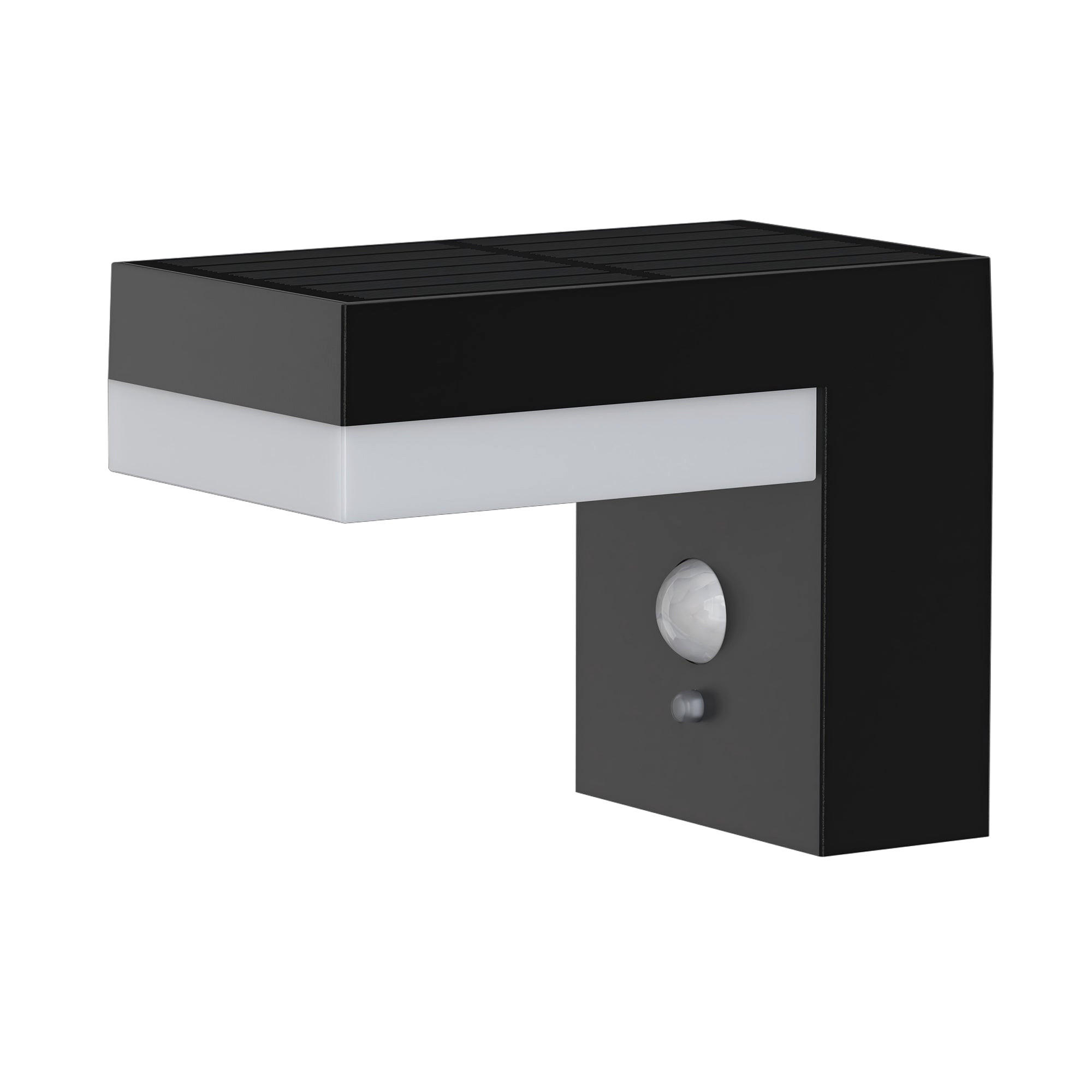 SOLAR-WANDLAMPEN CENOVA schwarz - Schwarz, Kunststoff (12/9/11.5cm) - Lumisky