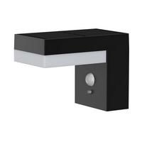 SOLAR-WANDLAMPEN CENOVA schwarz - Schwarz, Kunststoff (12/9/11.5cm) - Lumisky