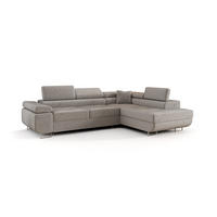 ECKSOFA Monaro Mit Schlaffunktion - Hellgrau, Holzwerkstoff/Textil (275/202cm) - Fun Möbel