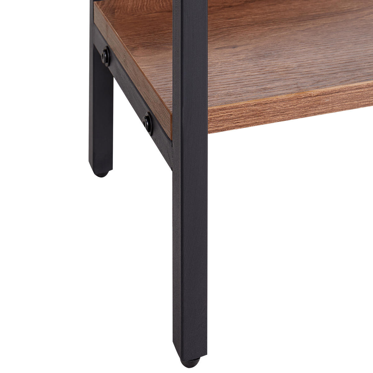 REGÁL s 6 policemi 180 cm Hnědý Daven - hnědá, kompozitní dřevo (120/180/27cm) - Beliani