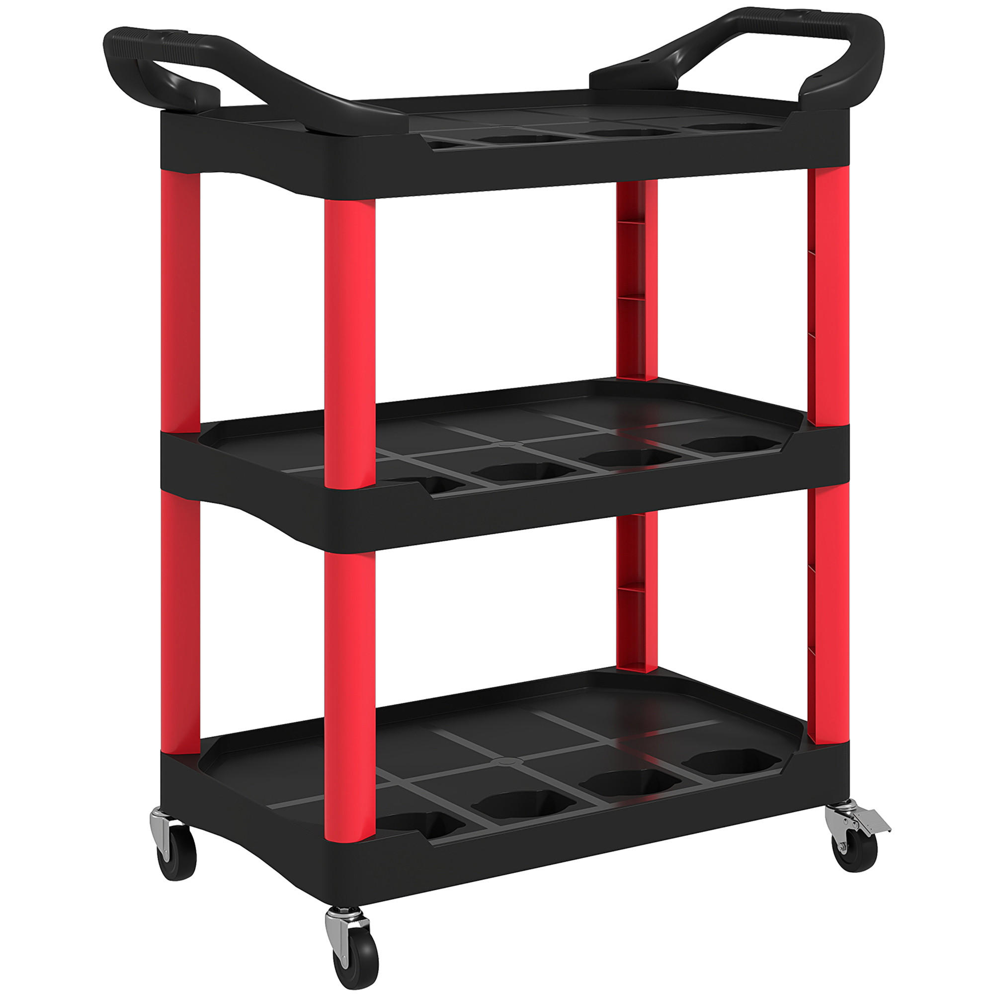 Homcom Werkstatt-Rollwagen Schwarz 43x97x83 cm