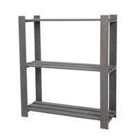 HOLZREGAL PINEPEAK 90x80x28cm 3 Fachboden 1,2cm dickes Kiefernholz Grau - Grau, Holz (80/90/28cm) - PROREGAL