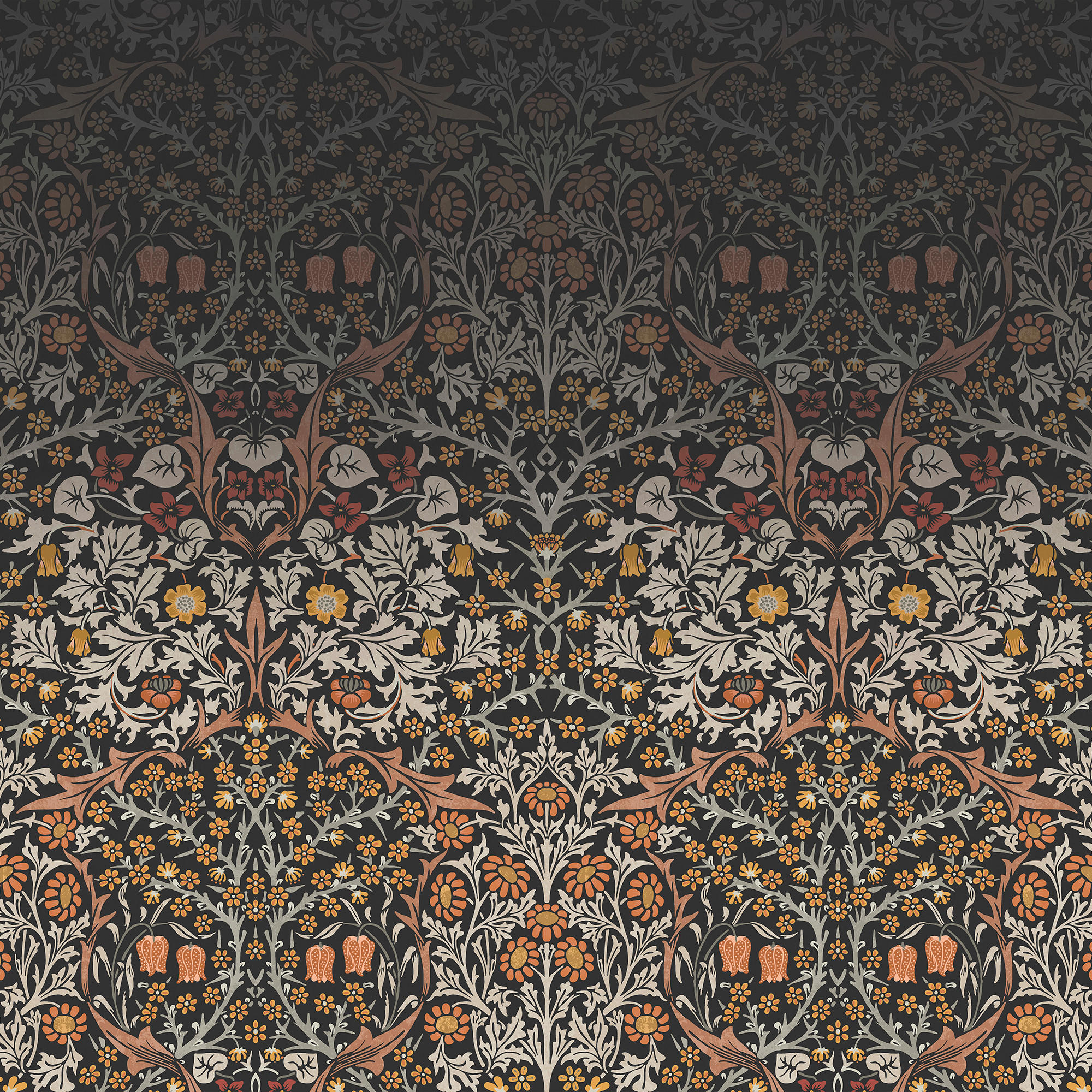 FOTOTAPETE - Blackthorn Charcoal - Multicolor, Papier/Kunststoff (250/400cm) - Graham & Brown