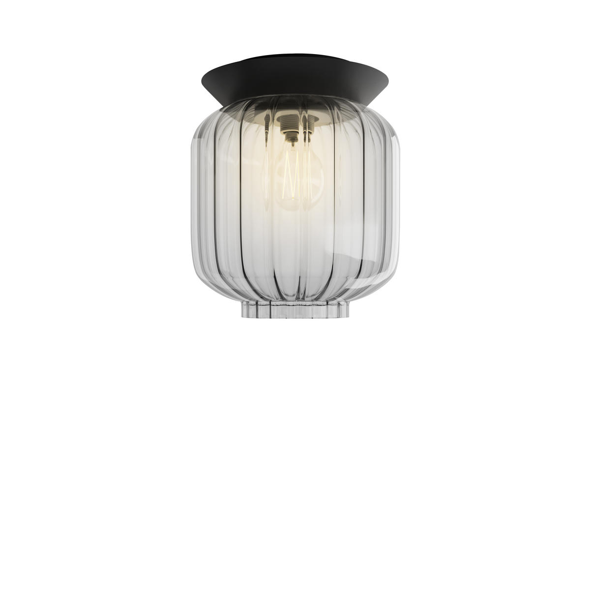 DECKENLEUCHTE Velo Klar Ø 20cm - Klar, Glas (20/20/23cm) - s.luce