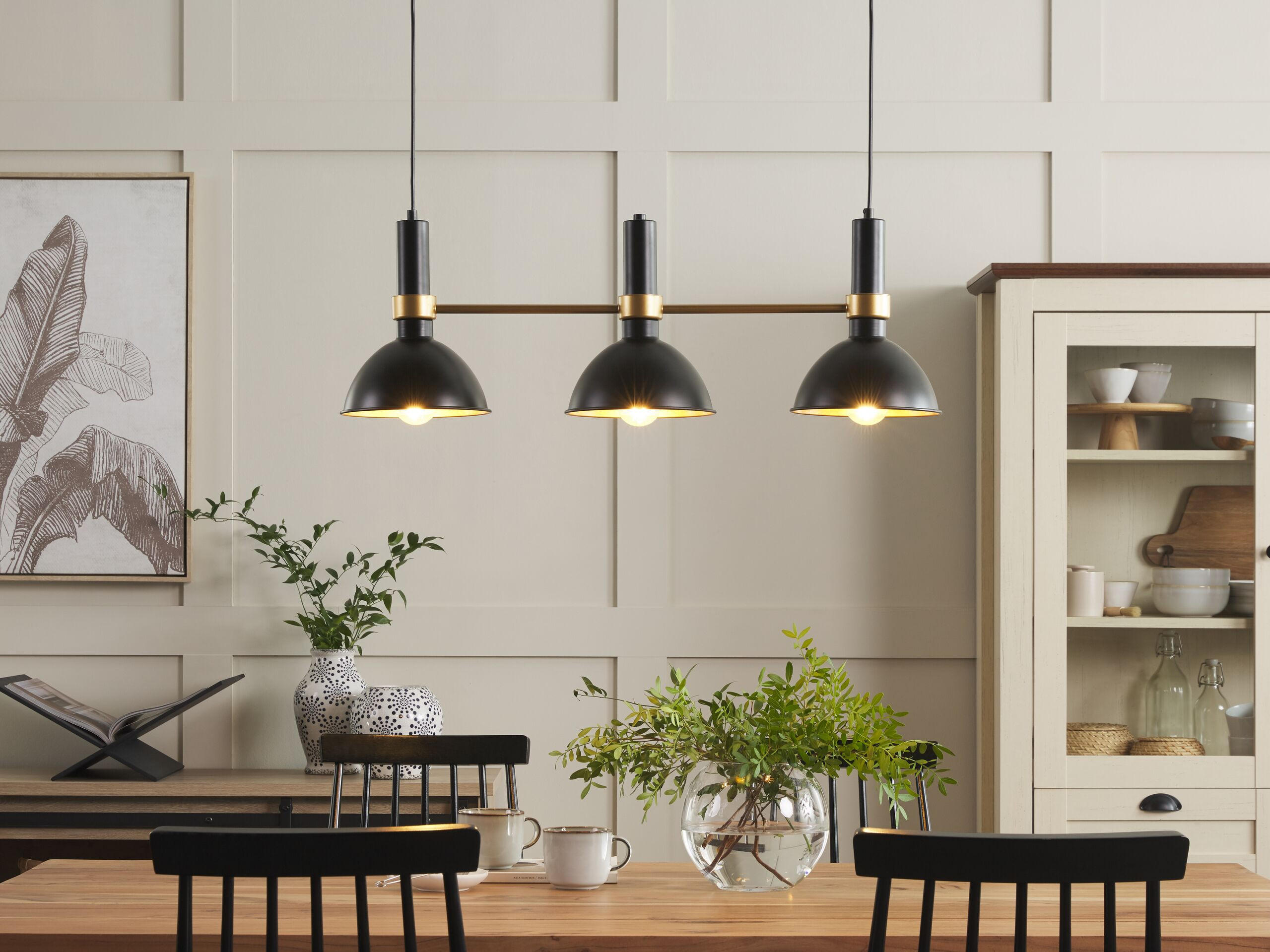 HÄNGELEUCHTE Beles 20/82/107 cm - Schwarz, Metall (20/82/107cm) - Beliani