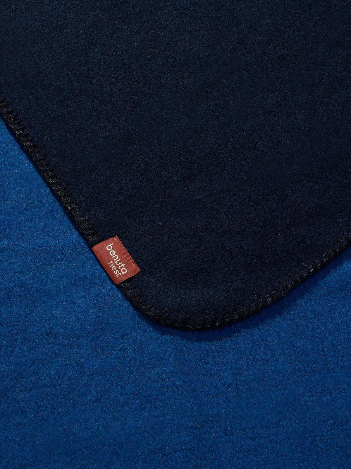 DECKE Mona Blau 140/200 cm - Blau, Textil (140/200cm) - benuta