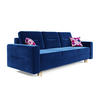 SOFA Bergen mit Schlaffunktion - Blau, Textil (234/90/95cm) - SIMKAM Furniture