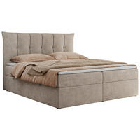 BOXBETT PREMIUM 10 200/200 Beige Struktur - H3 - Beige, Holz/Textil (200/200cm) - MKS