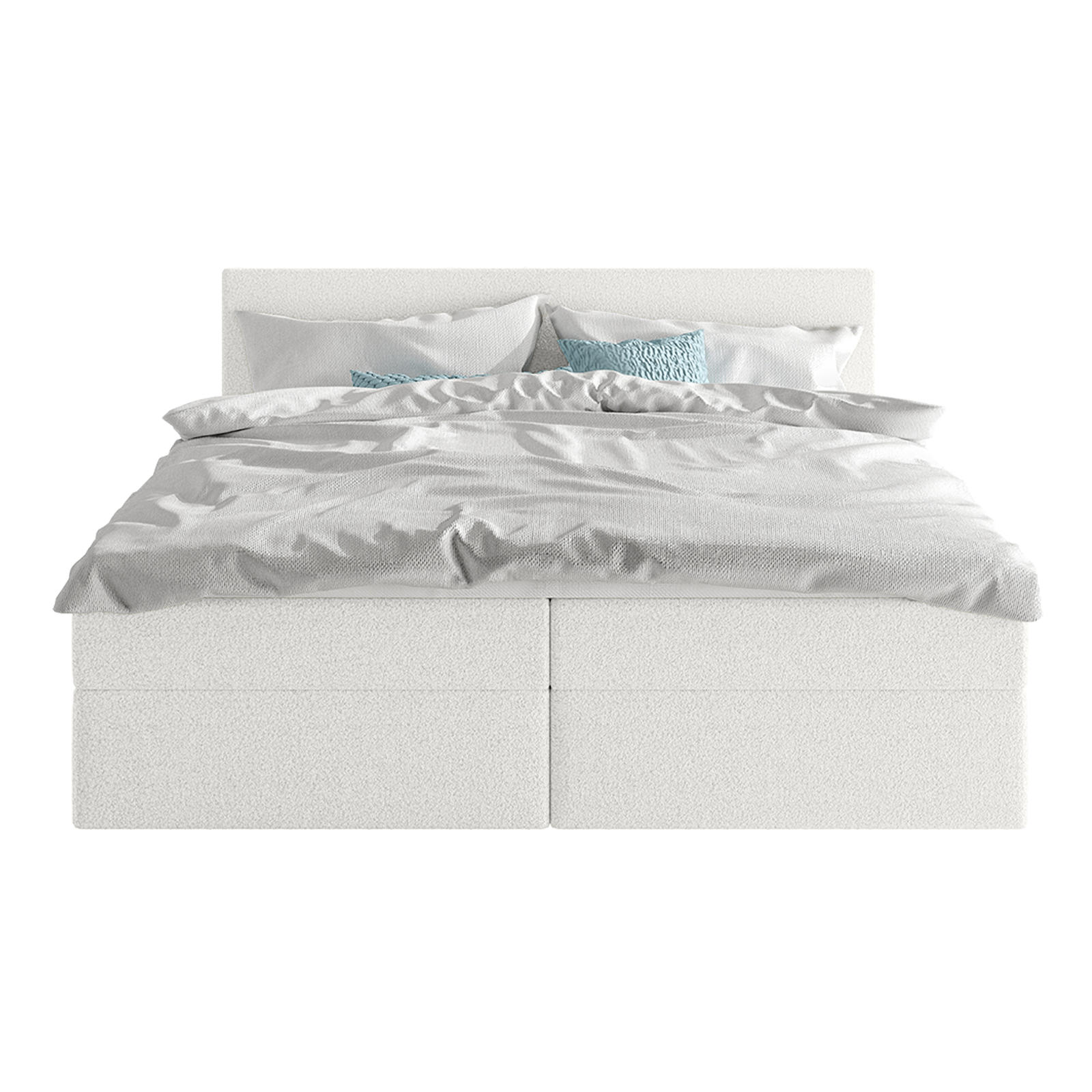 BOXSPRINGBETT ROTELLO 180x200 cm, Weiß - Weiß, Textil (180/200cm) - Fedve