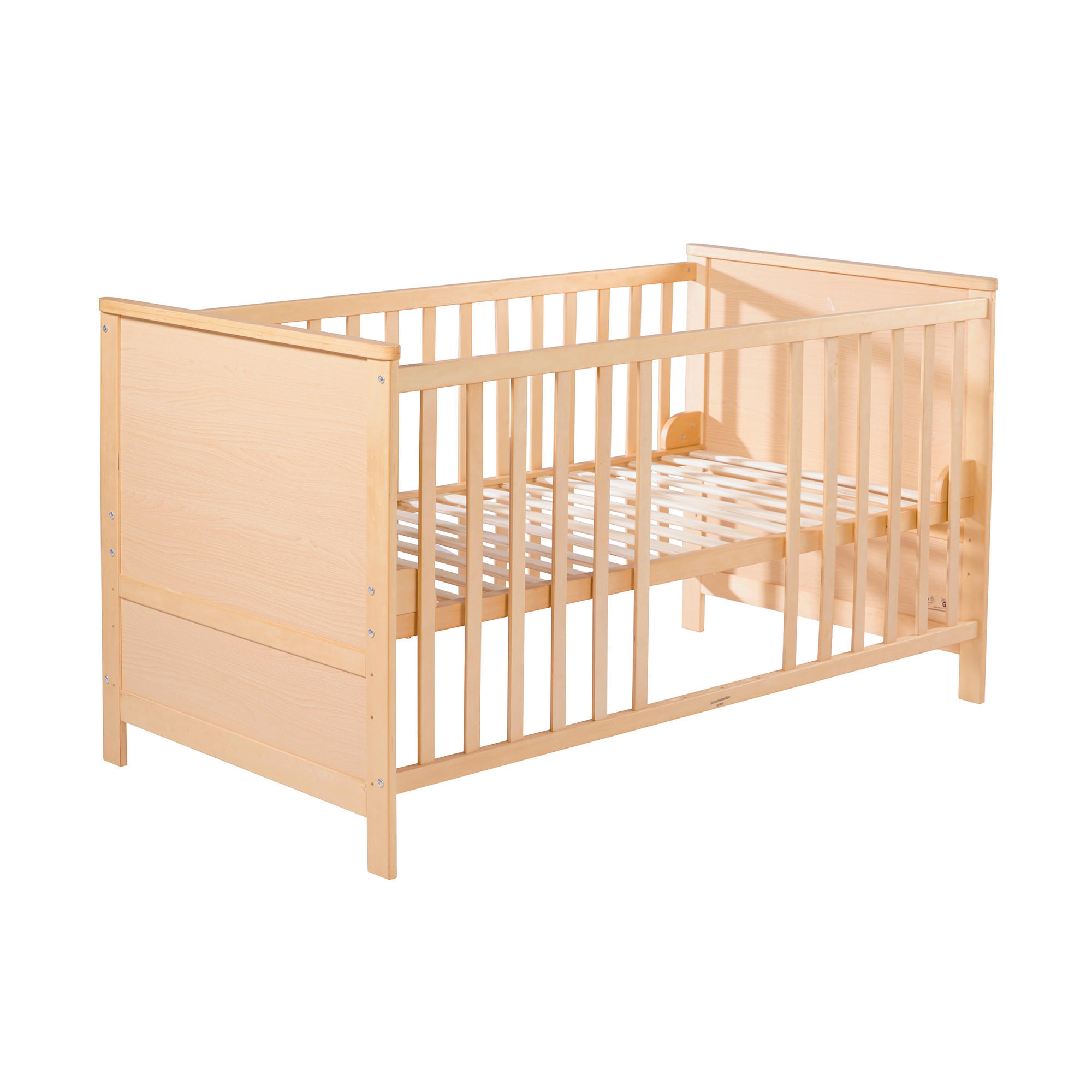 BABYBETT mit Umbauecken 70 x 140 cm - Naturfarben, Holzwerkstoff (70/140cm) - Roba