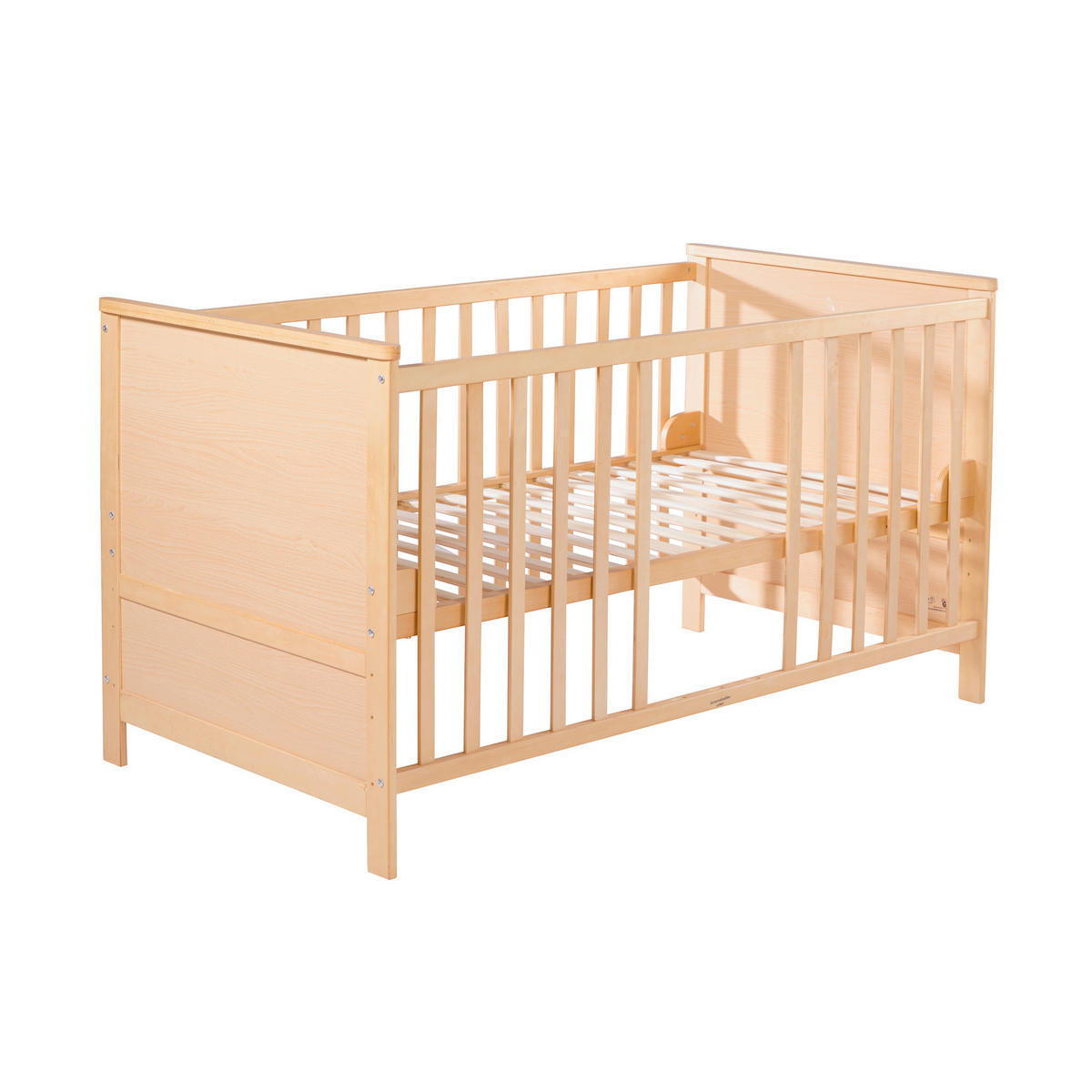 BABYBETT mit Umbauecken 70 x 140 cm - Naturfarben, Holzwerkstoff (70/140cm) - Roba