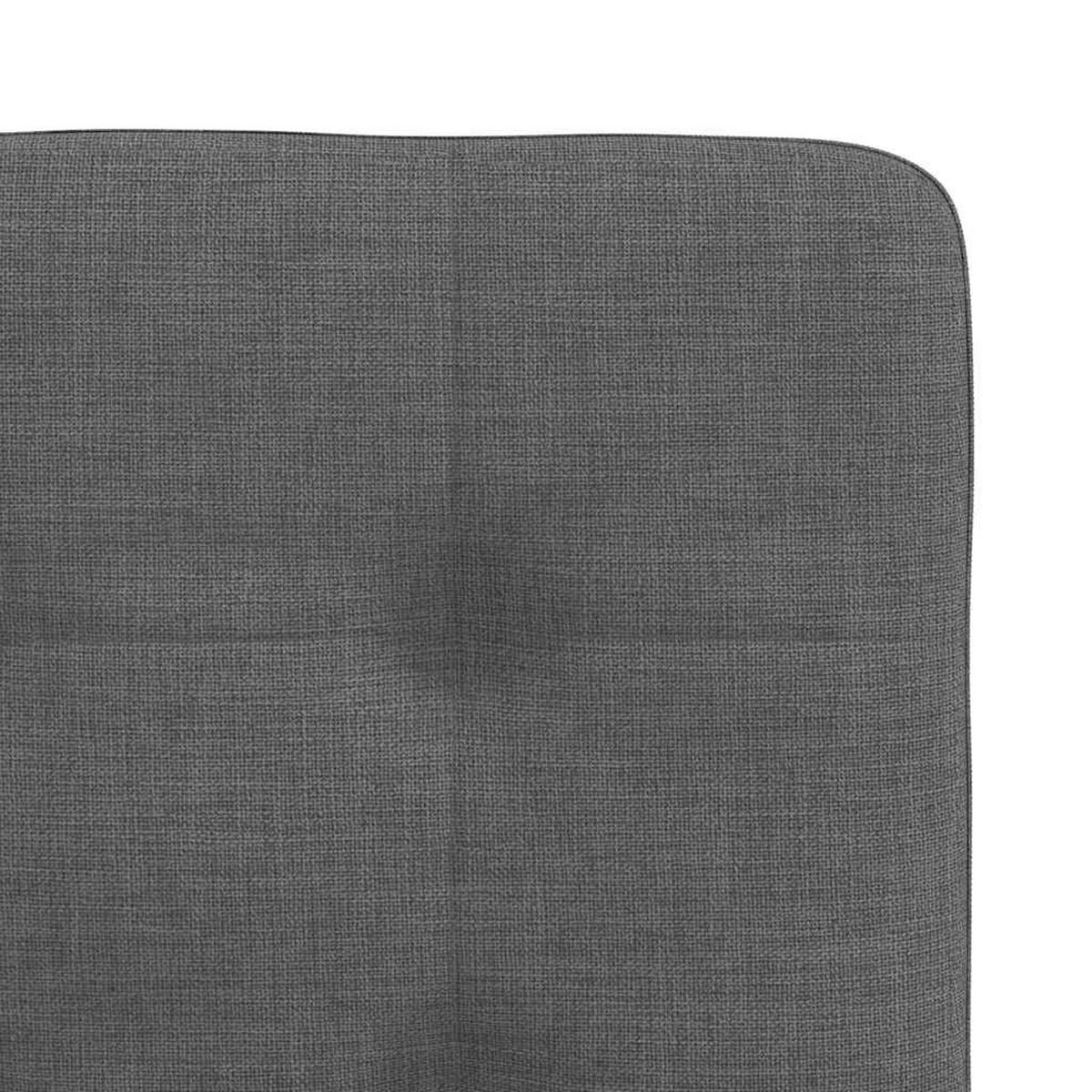 ESSZIMMERSTÜHLE 2 Stk. Dunkelgrau Stoff 45*54*86cm - Dunkelgrau, Metall (45/86/54cm) - ZMH