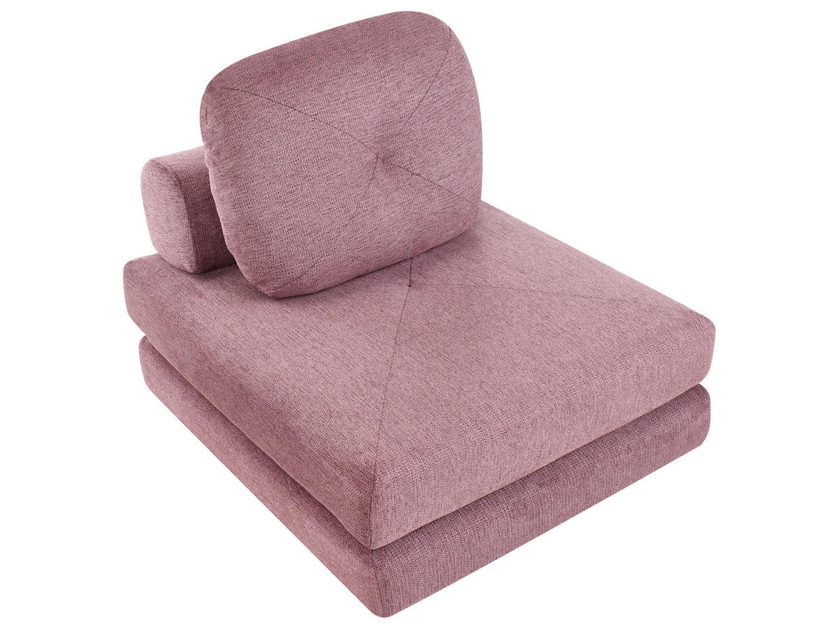 SCHLAFSOFA 81/182 cm Rosa Olden - Pink, Textil (81/54/91cm) - Beliani