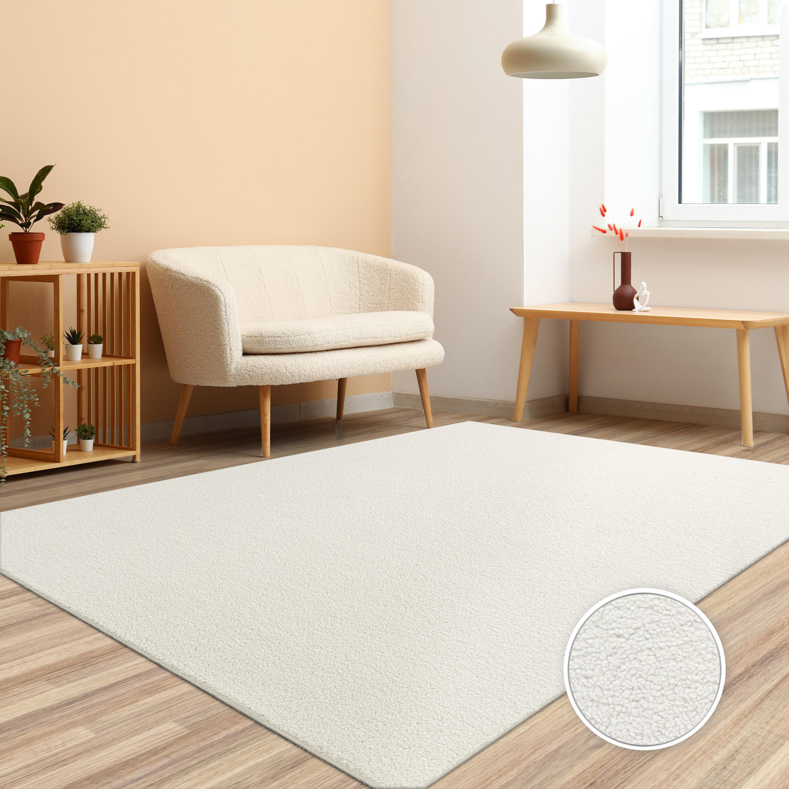 HOCHFLORTEPPICH 200/280 cm Teddy 260 - Creme, Textil (200/280cm) - Paco Home