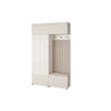 GARDEROBE Ritmo version 2 mit POLSTERPANEELEN BEIGE - Beige/Creme, Holzwerkstoff (140/225/40cm) - Jerpax