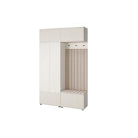 GARDEROBE Ritmo version 2 mit POLSTERPANEELEN BEIGE - Beige/Creme, Holzwerkstoff (140/225/40cm) - Jerpax