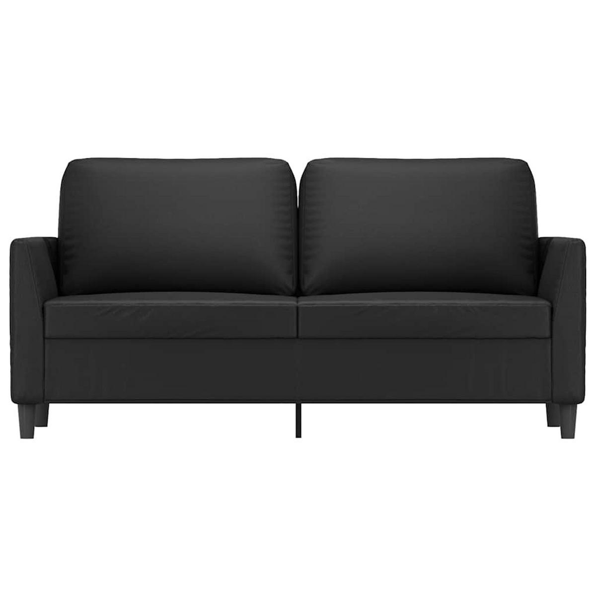2-SITZER-SOFA Feuchtwangen - Schwarz, Leder (160/80/77cm) - Nettlife