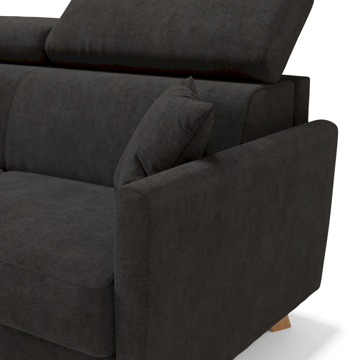 SCHLAFSOFA Francy - Schwarz, Metall (180/92/97cm) - Divani.store