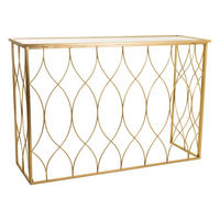 KONSOLE 120x40x80 cm - Goldfarben, Metall (40/120/80cm) - Wanderlust