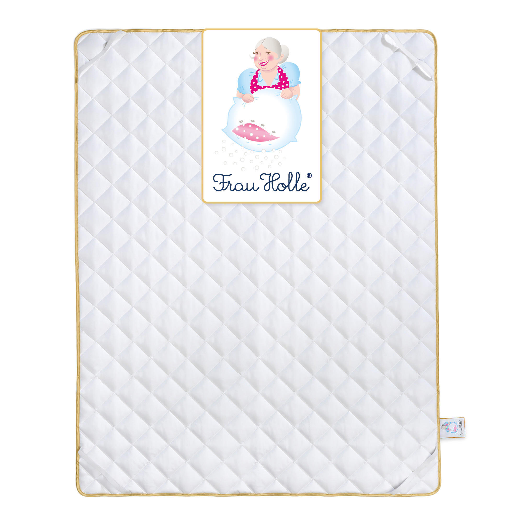 MATRATZENAUFLAGE PREMIUM Baumwolle leicht - Weiß, Naturmaterialien/Textil (160/200cm) - Frau Holle