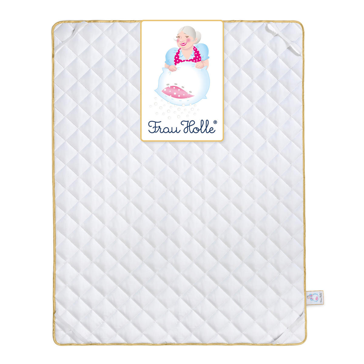 MATRATZENAUFLAGE PREMIUM Baumwolle leicht - Weiß, Naturmaterialien/Textil (160/200cm) - Frau Holle