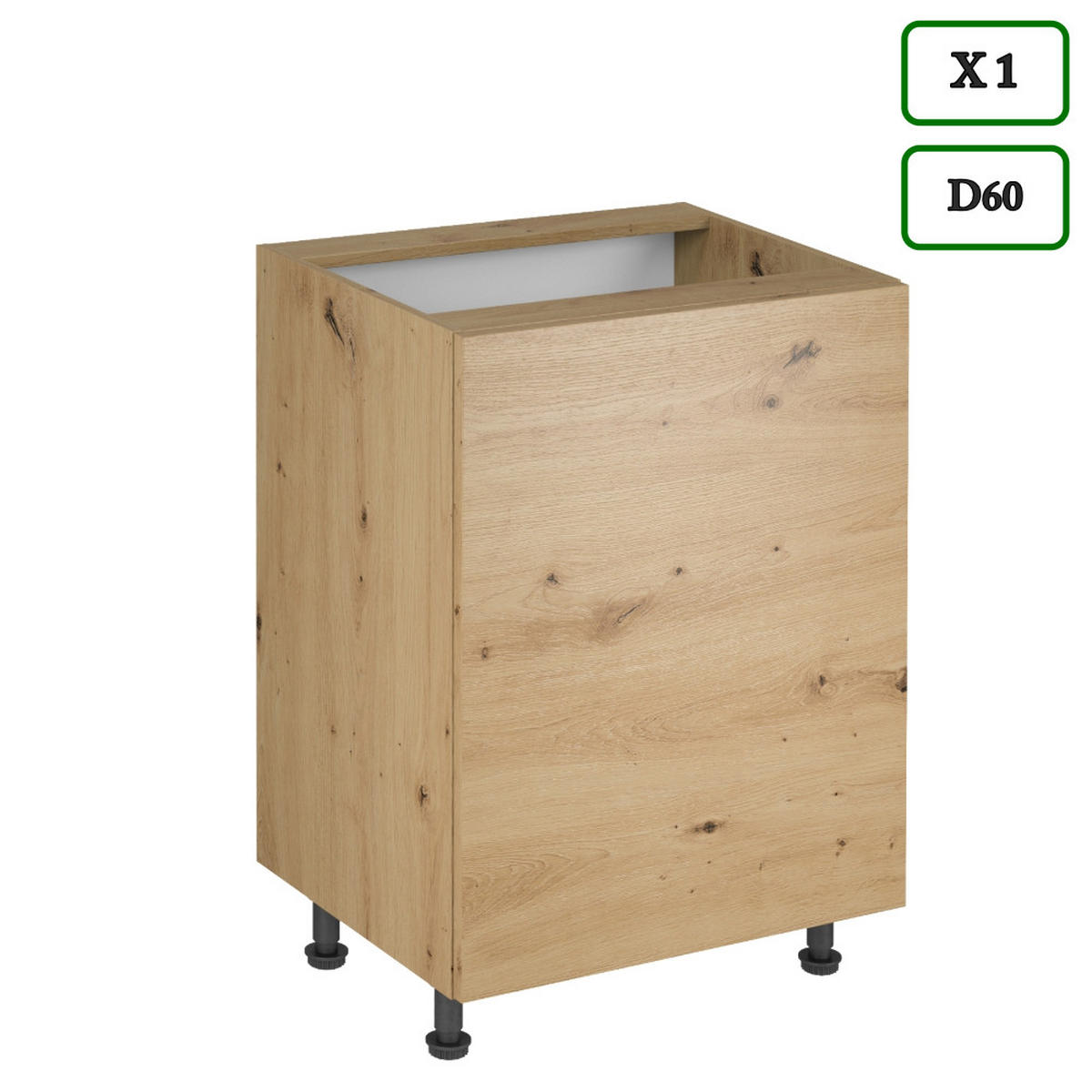 WINKELKÜCHE 330 cm - Langen K100-M330 - in Artisan Eiche - Eiche Artisan, Holz (330/212/210cm)