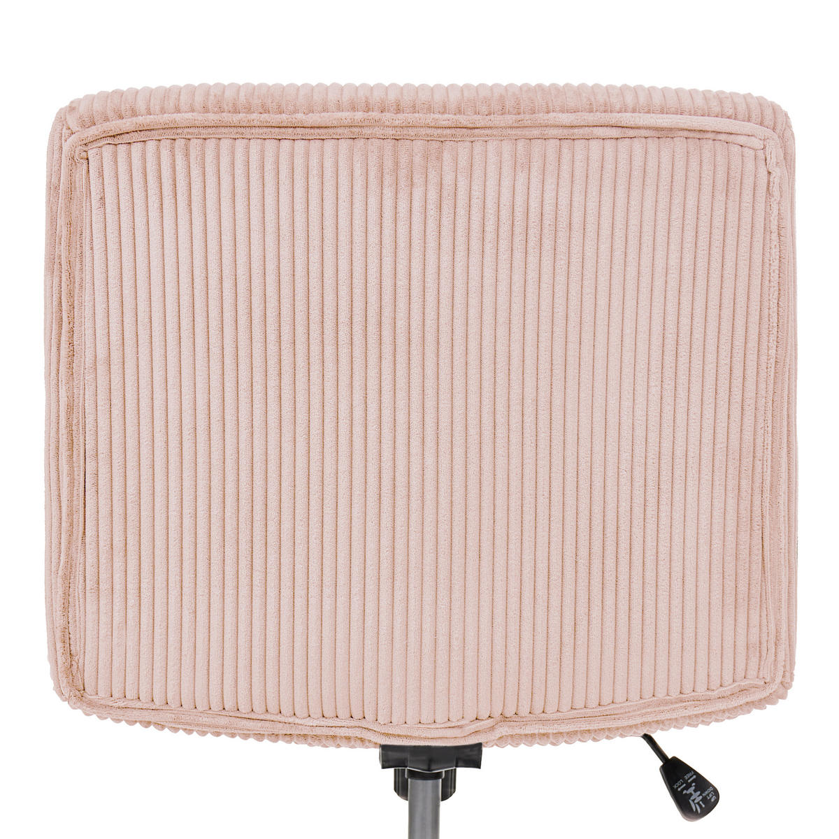 SCHREIBTISCHSTUHL Cord Pastellrosa Geddes - Pink, Textil (59/85/71cm) - Beliani