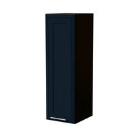 HÄNGESCHRANK Salo W4/30 Schwarz / Indigo Matt 30 / 32,5 / 96cm - Schwarz/Dunkelblau, Holz/Holzwerkstoff (30/96/32.5cm) - Feldmann-Wohnen