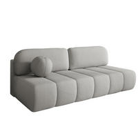 SCHLAFSOFA - Fluffy - Hellgrau (Anthology 15) - Hellgrau, Holz (210/88/104cm) - Möblo