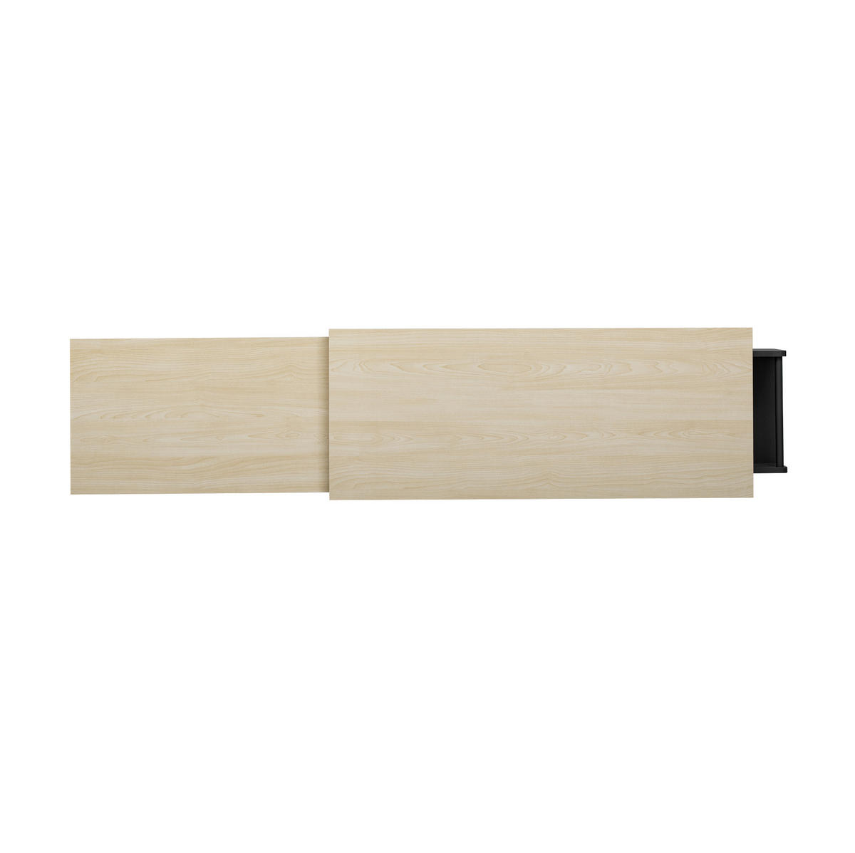 KÜCHENINSEL 112-180.5x45x92.2 cm Schwarz mit Ausziehplatte & Rollen - Schwarz, Holzwerkstoff (180.5/92.2/45cm) - Modfu