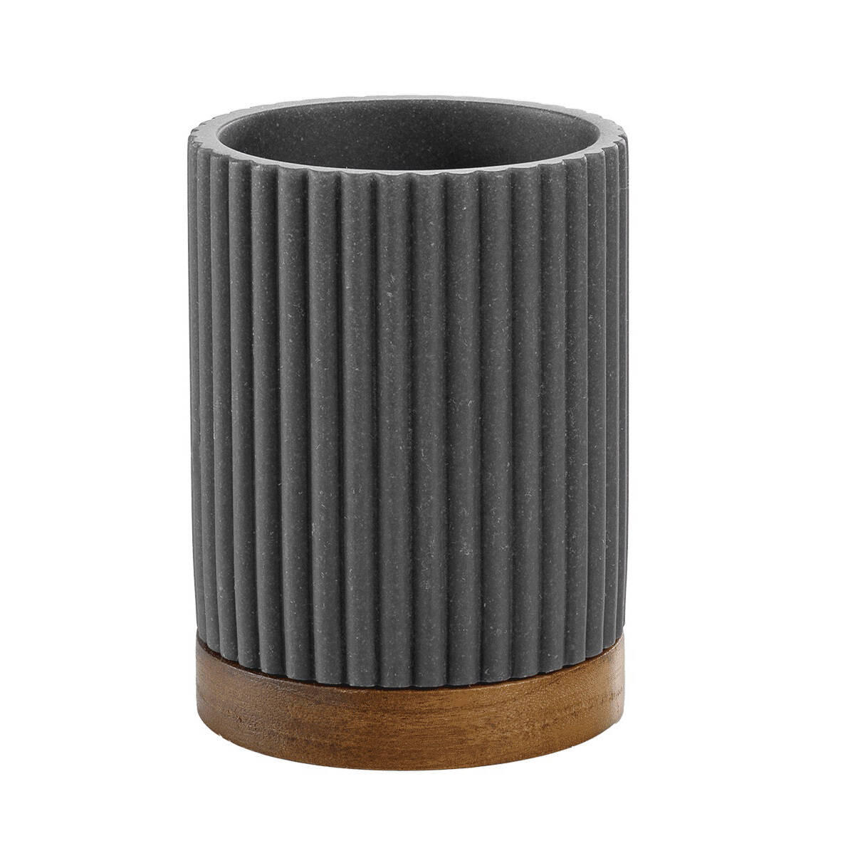 ZAHNPUTZBECHER Niagara 8/10,8 cm - Grau, Kunststoff (8/10.8/8cm) - Douceur d´intérieur