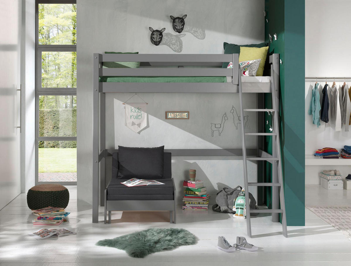 HOCHBETT Karolina 209x190x165 aus Massivholz in grau - Grau, Holz (90/200cm) - 58aufmkessel