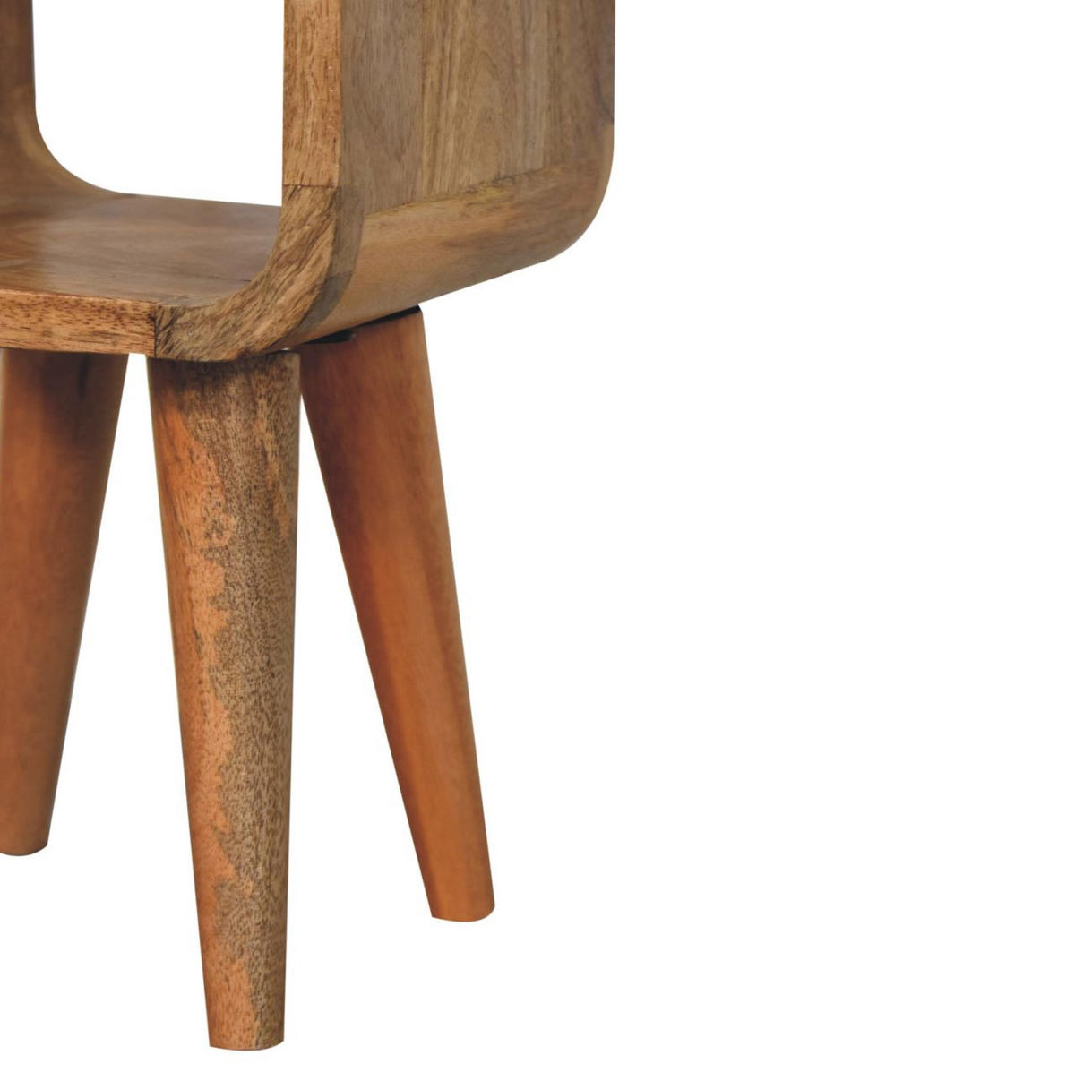 NACHTTISCH Massivholz Mini Oak-ish, Offenes Fach, Hellbraun - Hellbraun, Mangoholz/Holz (20/40/20cm) - Artisan Furniture