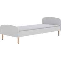 JUGENDBETT Emma 90/200 weiß mit Matratze - Weiß, Holz/Holzwerkstoff (90/200cm) - Beautysofa