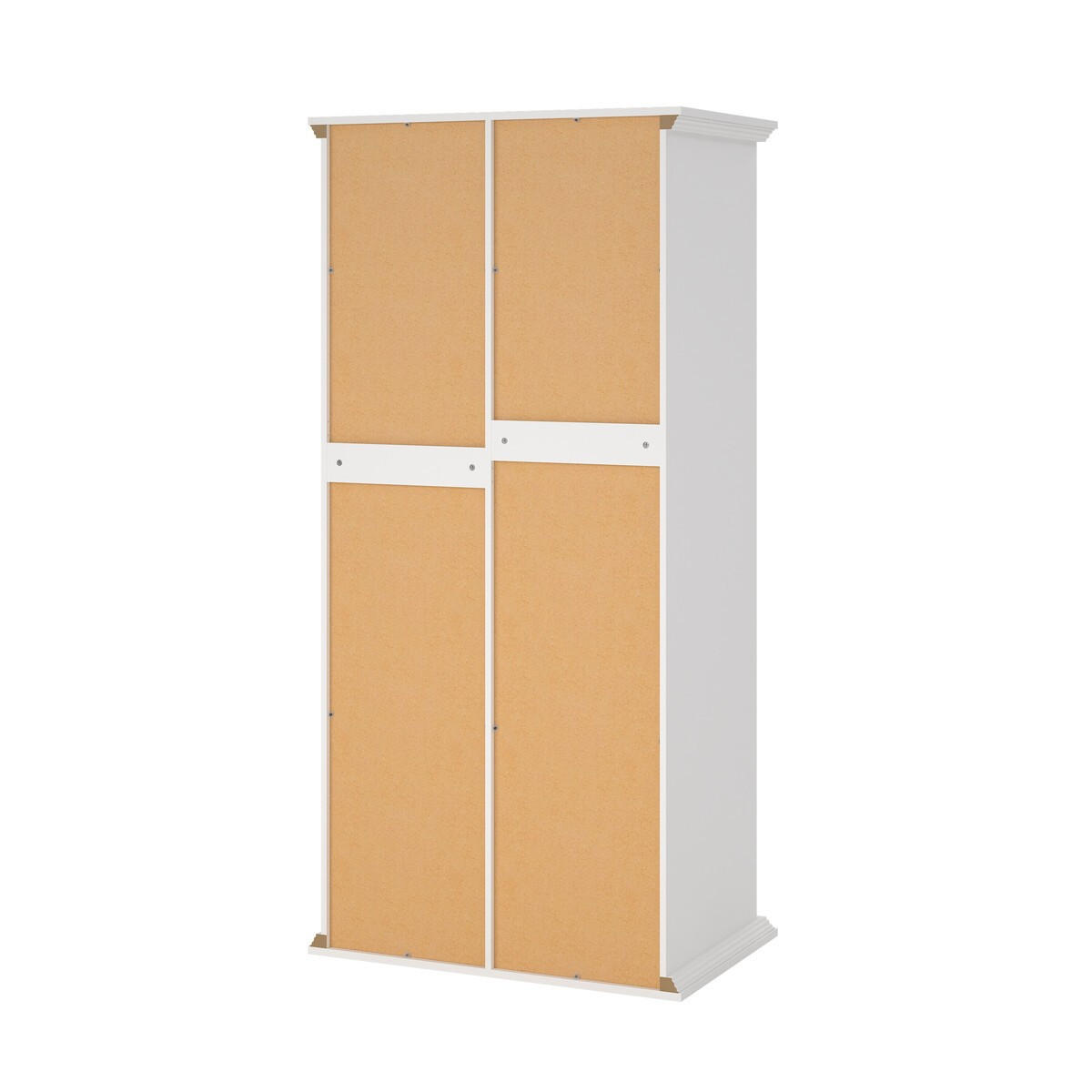 KLEIDERSCHRANK mit 2 Rahmen-Türen south 95,7/63,1/200 cm - Weiß, Holzwerkstoff (63.1/200/95.7cm) - Calicosy