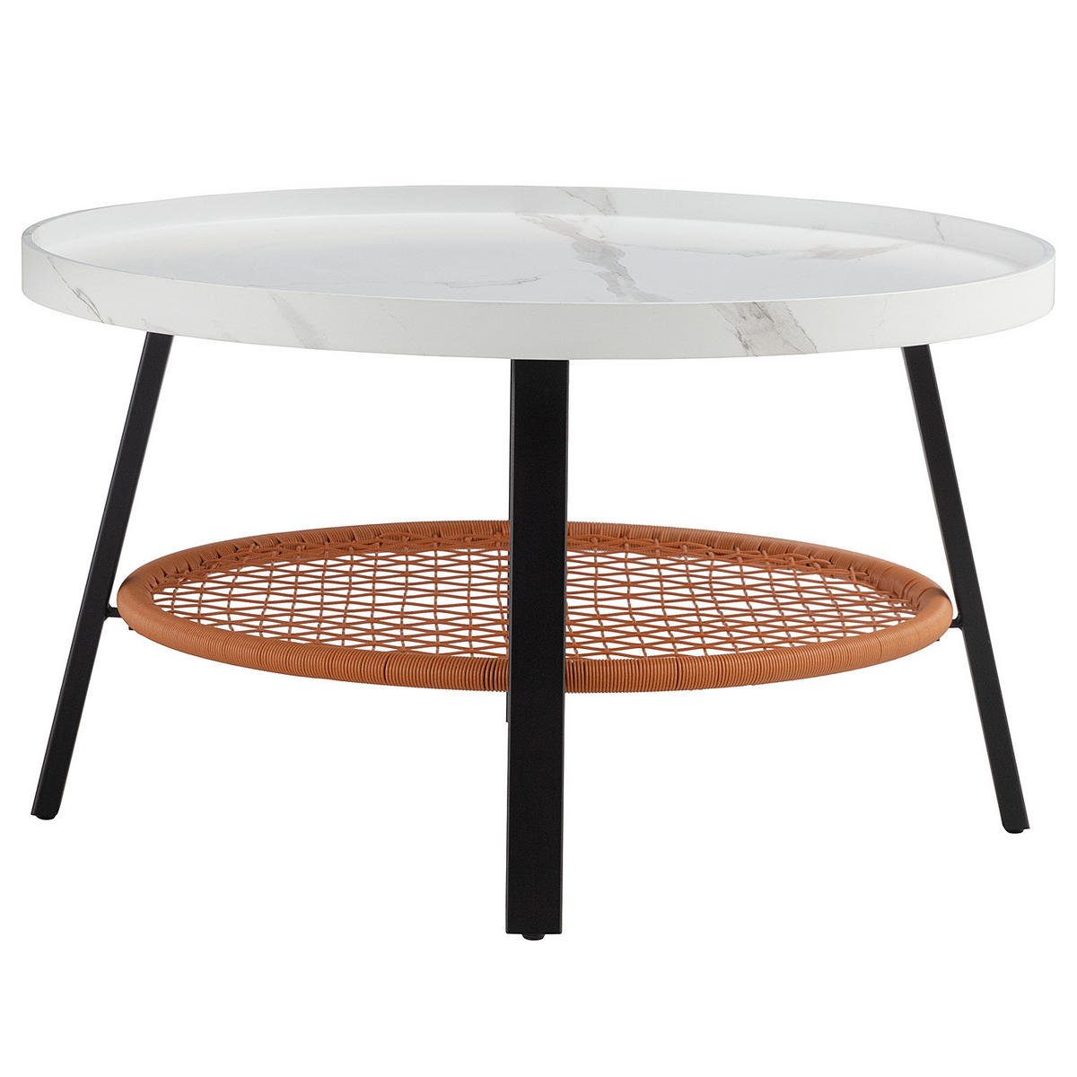 COUCHTISCH - Weiß, Holzwerkstoff/Kunststoff (80/80/45cm) - home24