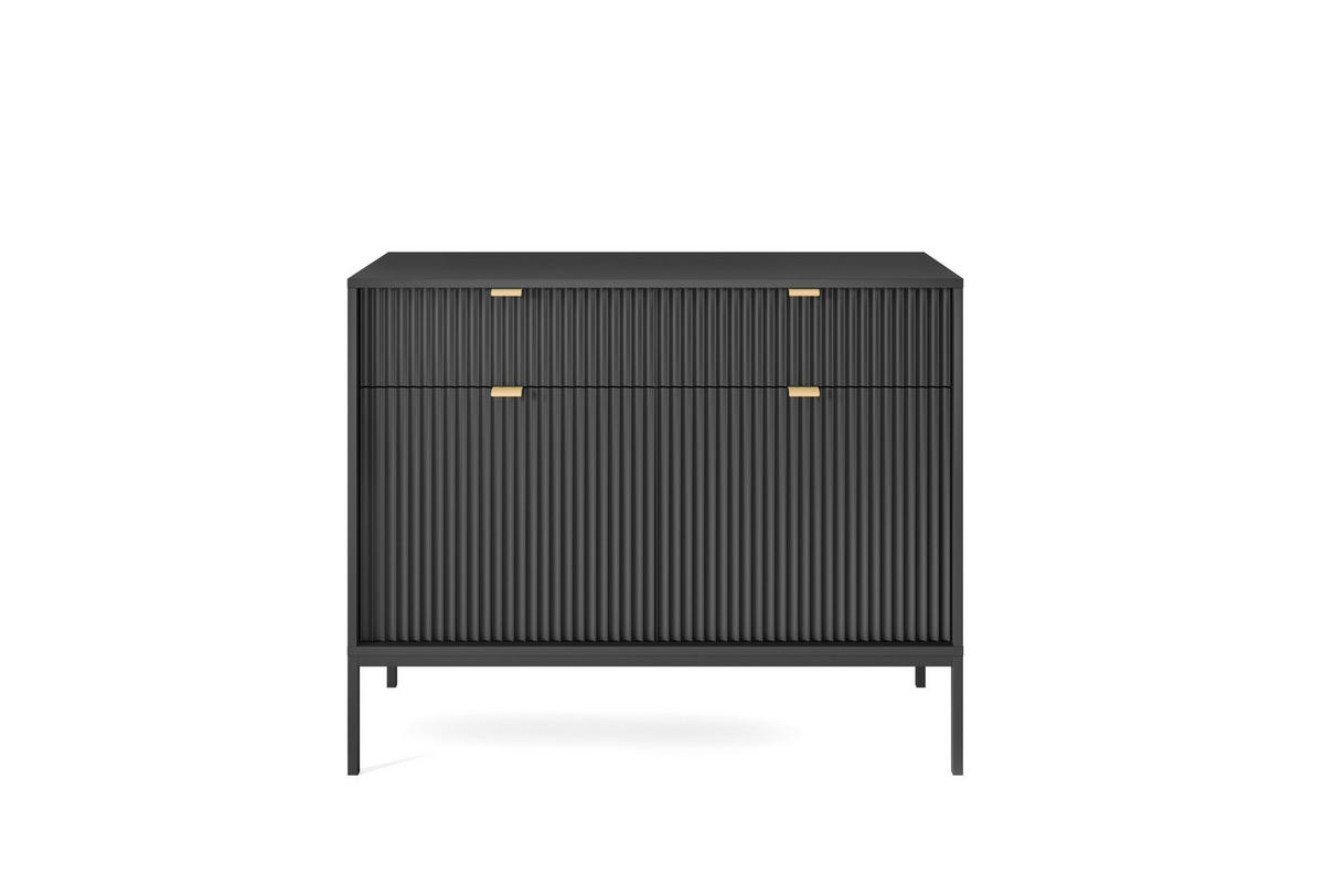 SIDEBOARD SCHWARZ - Schwarz, Holzwerkstoff (104/83/39cm) - FURNLUX
