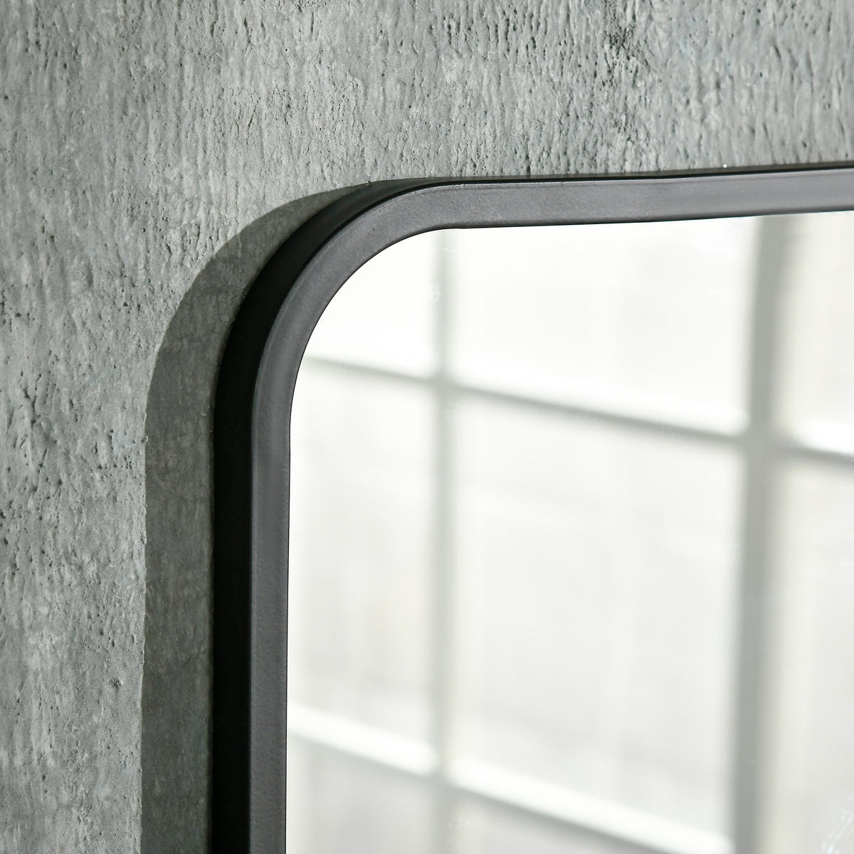 WANDSPIEGEL - Schwarz, Glas/Metall (10.2/50/70cm) - HOMCOM